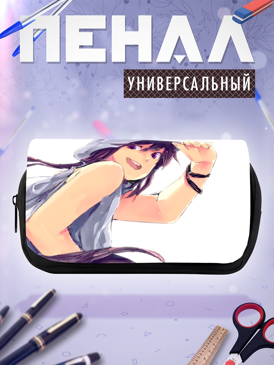 Пенал-косметичка Девушка в капюшоне