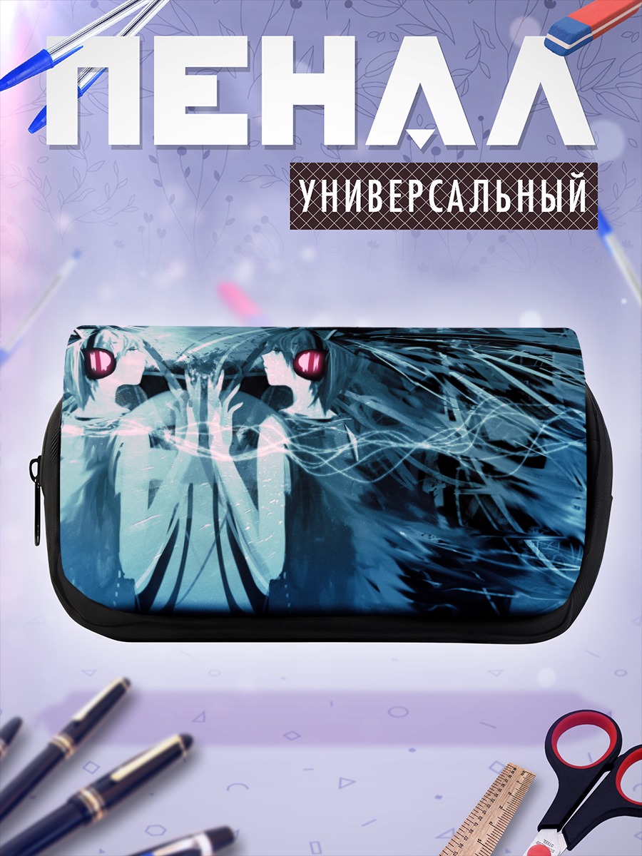 Пенал-косметичка Мику Хацунэ в синеве