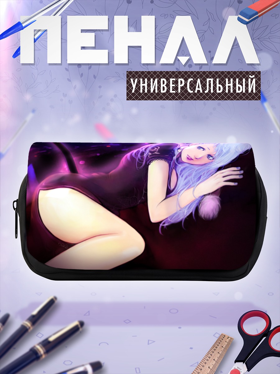 Пенал-косметичка Девушка в черном