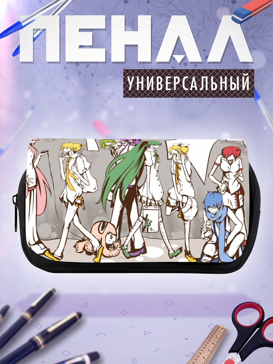 Пенал-косметичка Мику Хацунэ и Вокалоиды