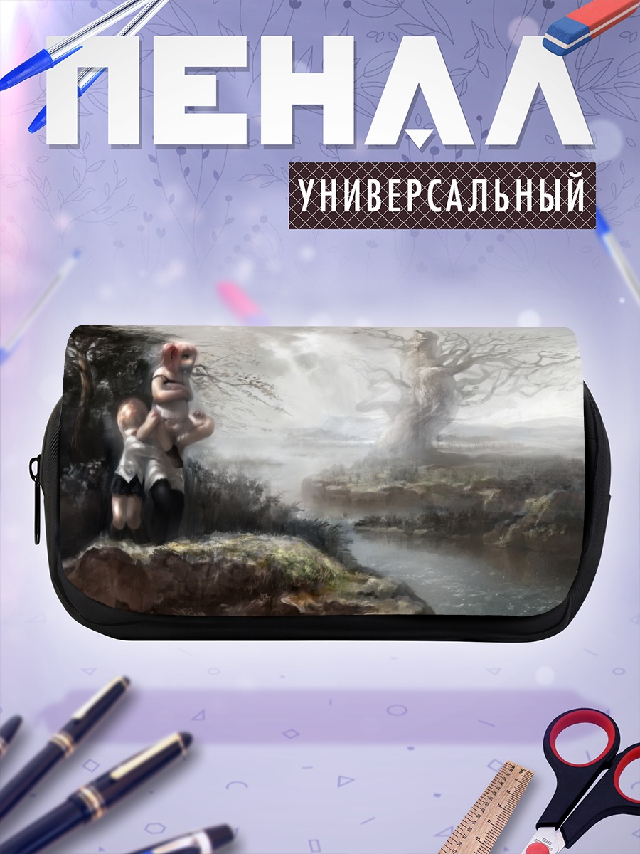 Пенал-косметичка Девушка у реки