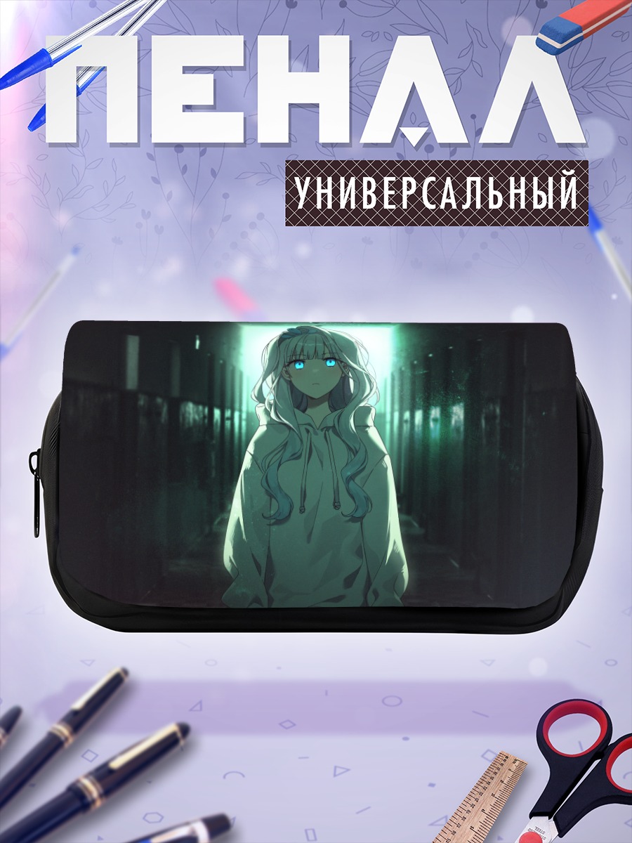 Пенал-косметичка Мику Хацунэ в капюшоне