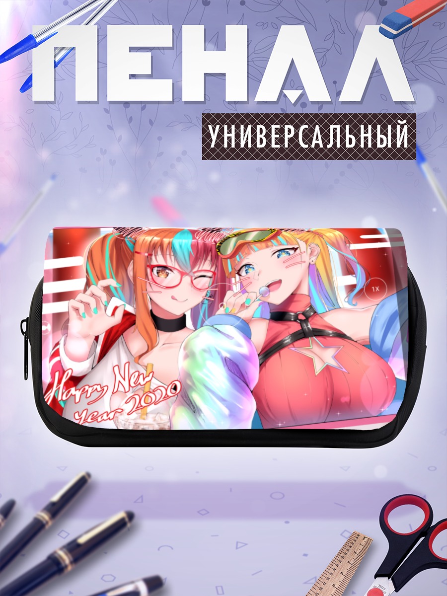 Пенал-косметичка Мику Хацунэ и подруга