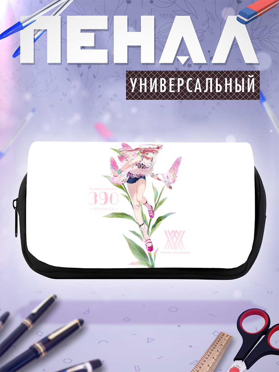 Пенал-косметичка Мику в цветах