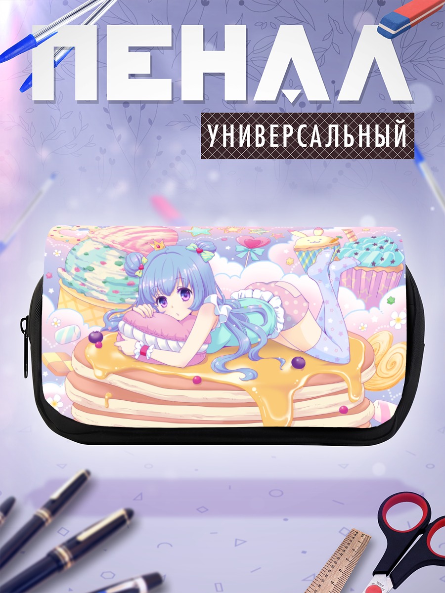 Пенал-косметичка Мику Хацунэ на панкейках