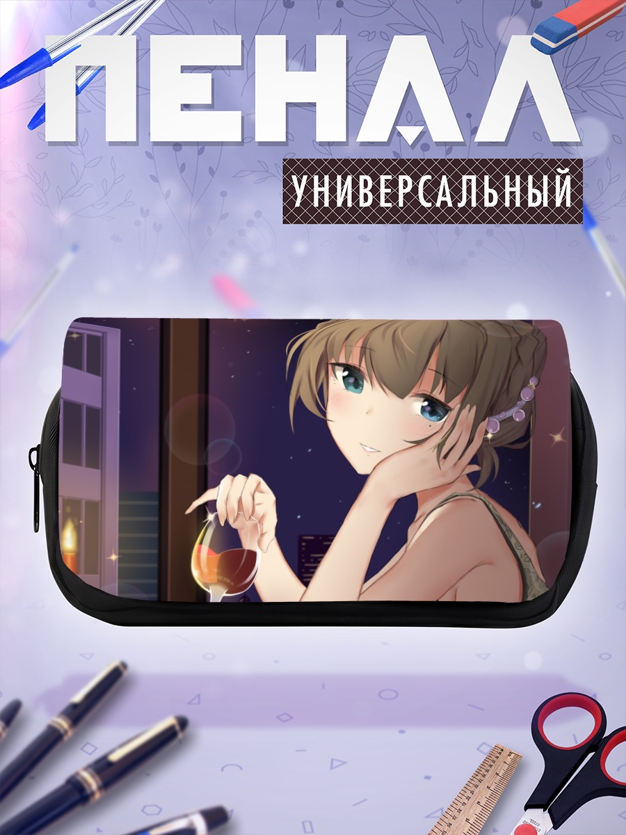 Пенал-косметичка Каэдэ Такагаки с вином
