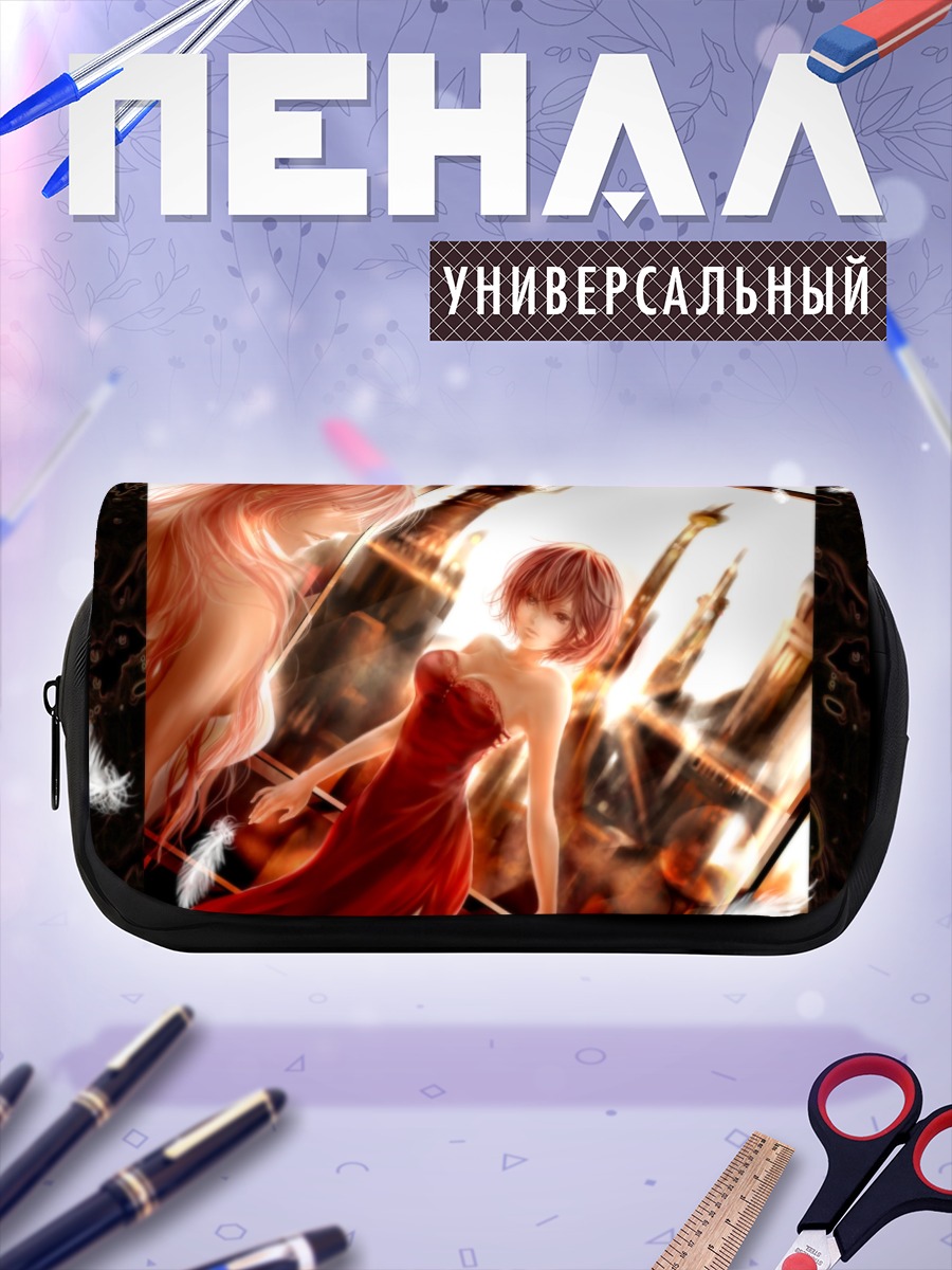 Пенал-косметичка Мегурине Лука в красном