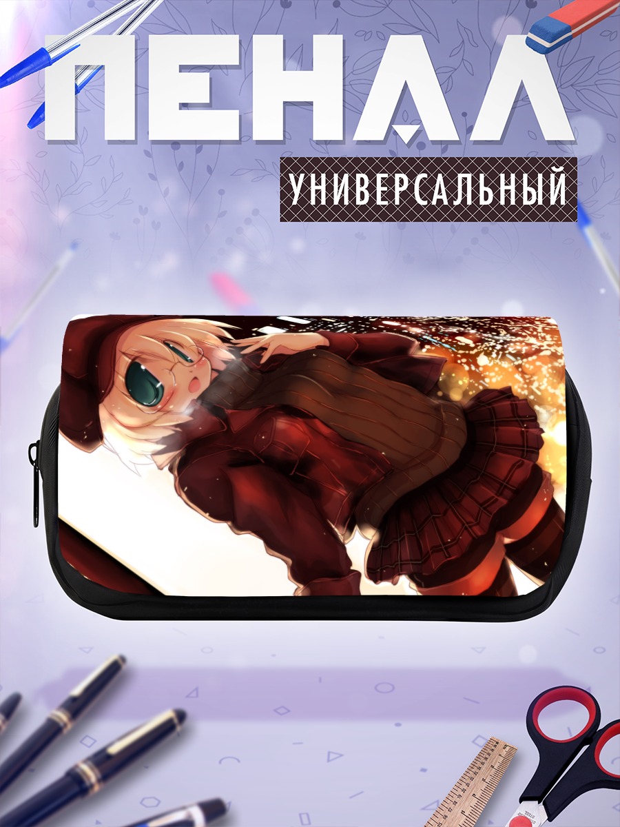 Пенал-косметичка Девушка в берете