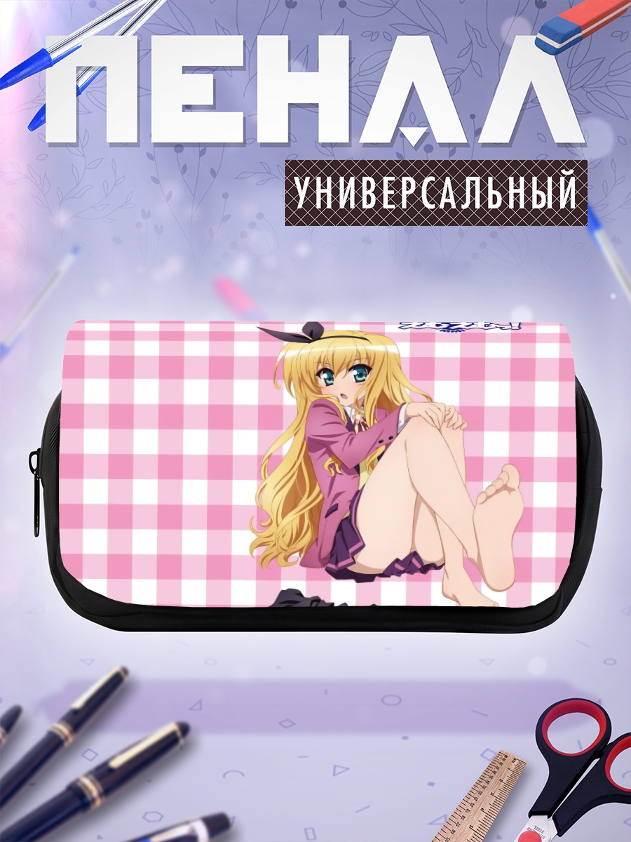Пенал-косметичка Мио Исуруги в клетку