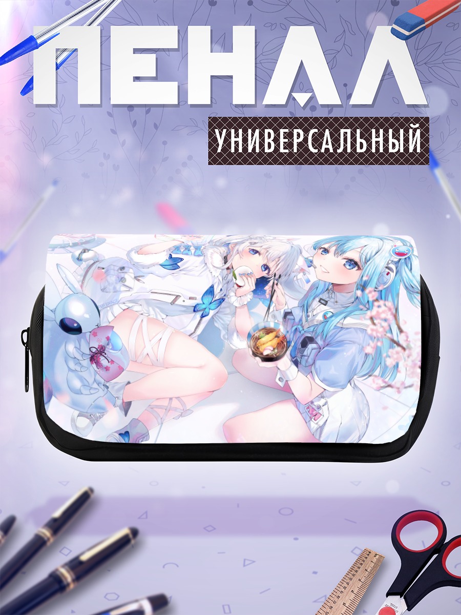 Пенал-косметичка Никке в цветах