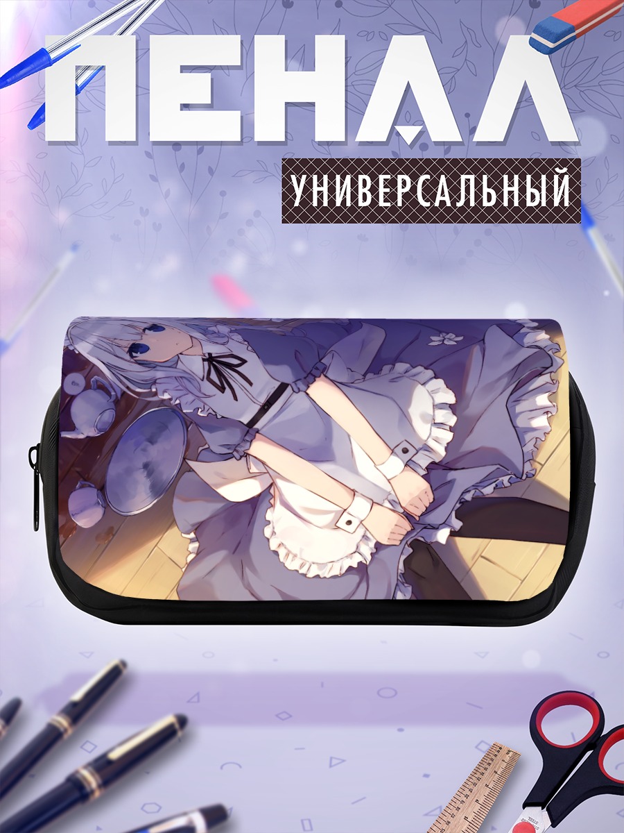 Пенал-косметичка Горничная с цветами