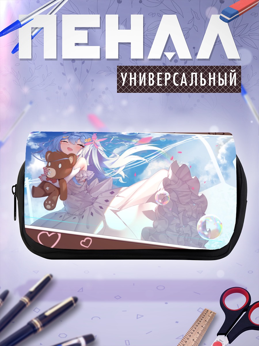 Пенал-косметичка Мику Хацунэ с мишкой