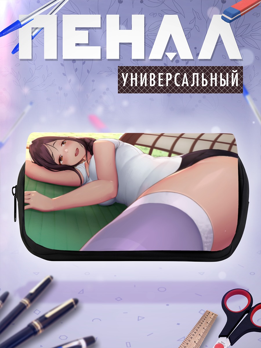 Пенал-косметичка Девушка в шортах