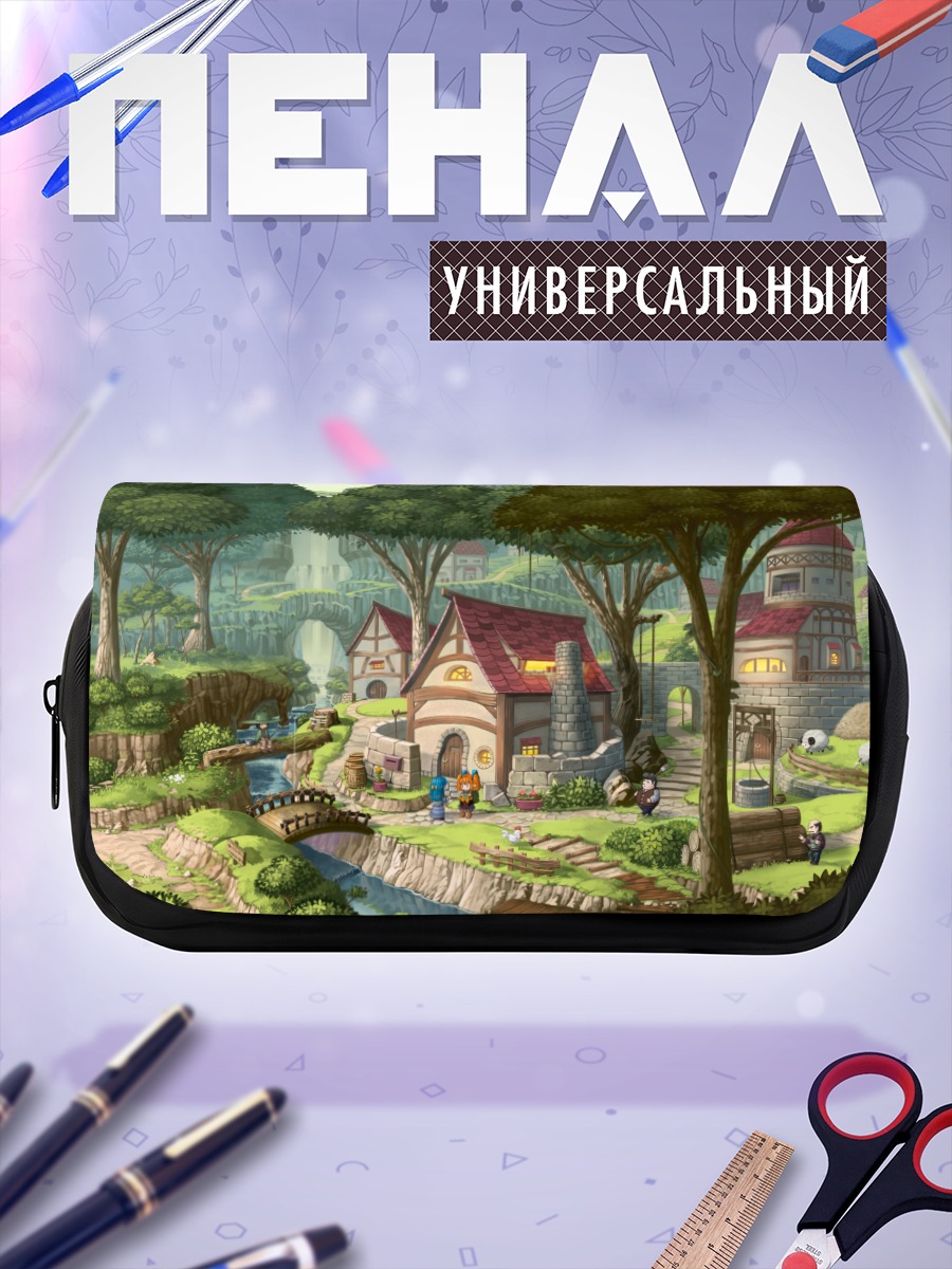 Пенал-косметичка Уютная деревушка