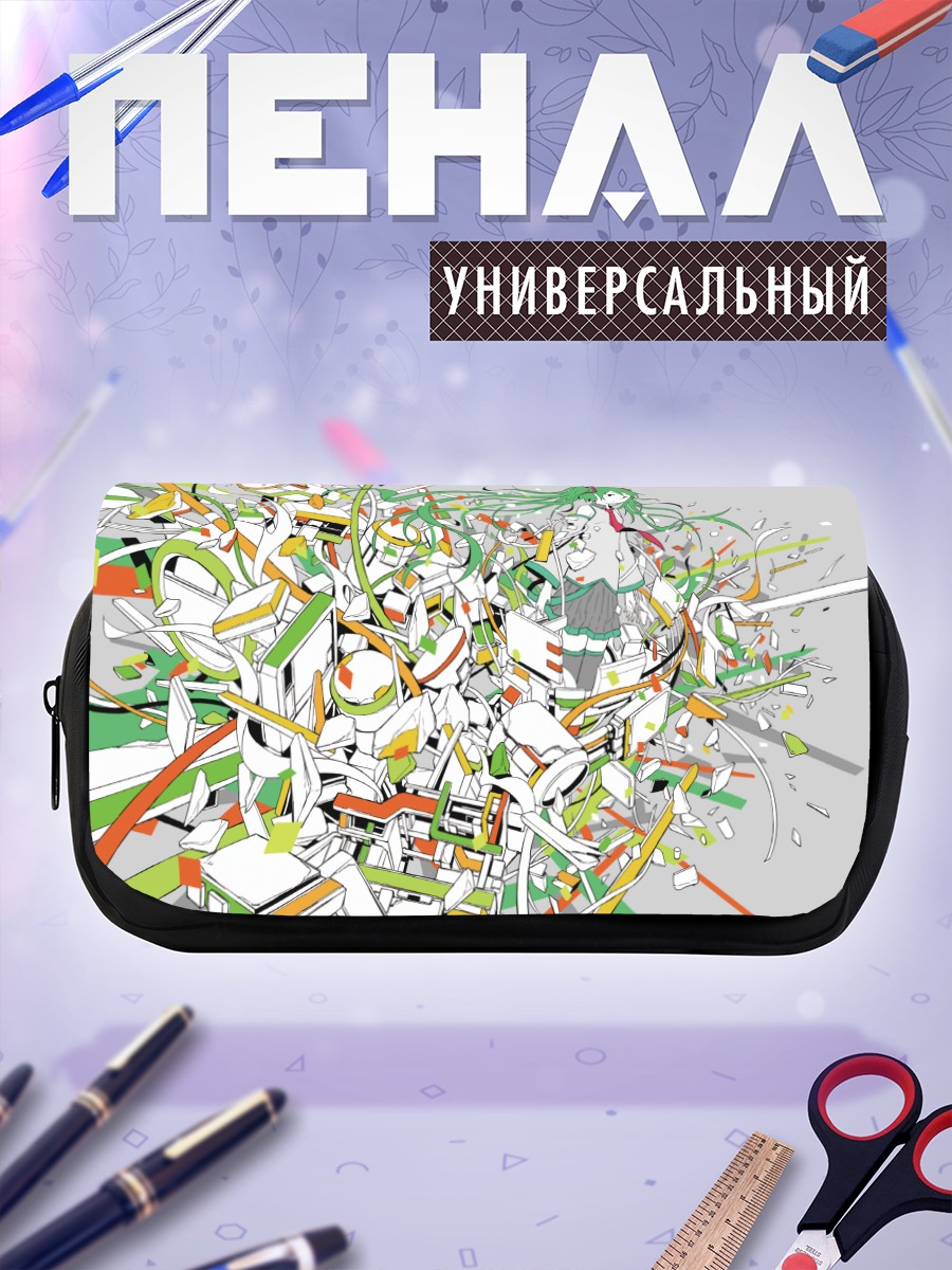 Пенал-косметичка Мику Хацунэ в деталях