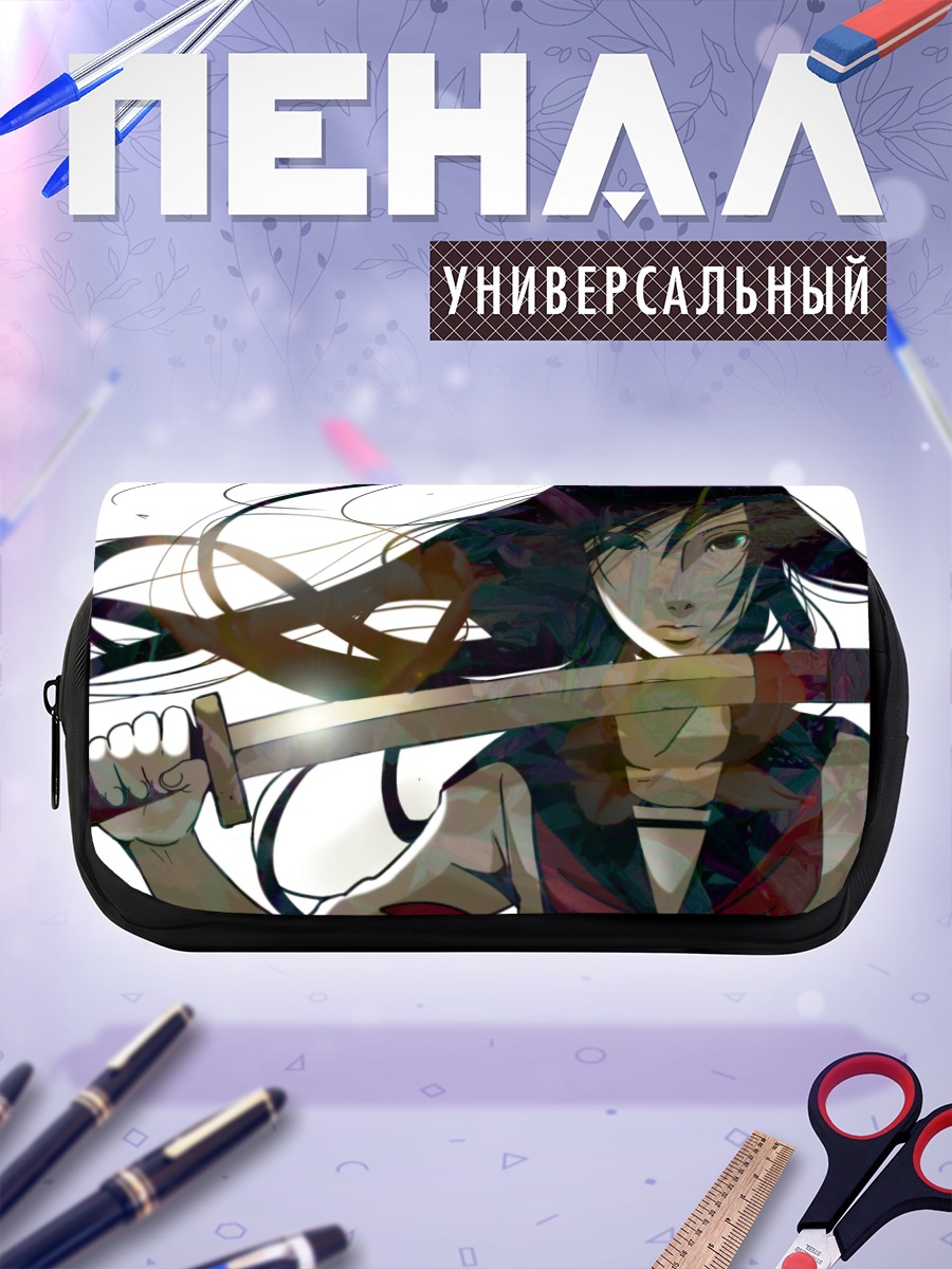 Пенал-косметичка Девушка с катаной