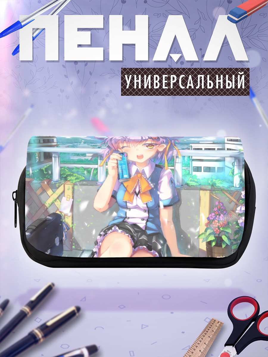 Пенал-косметичка Девочка с напитком