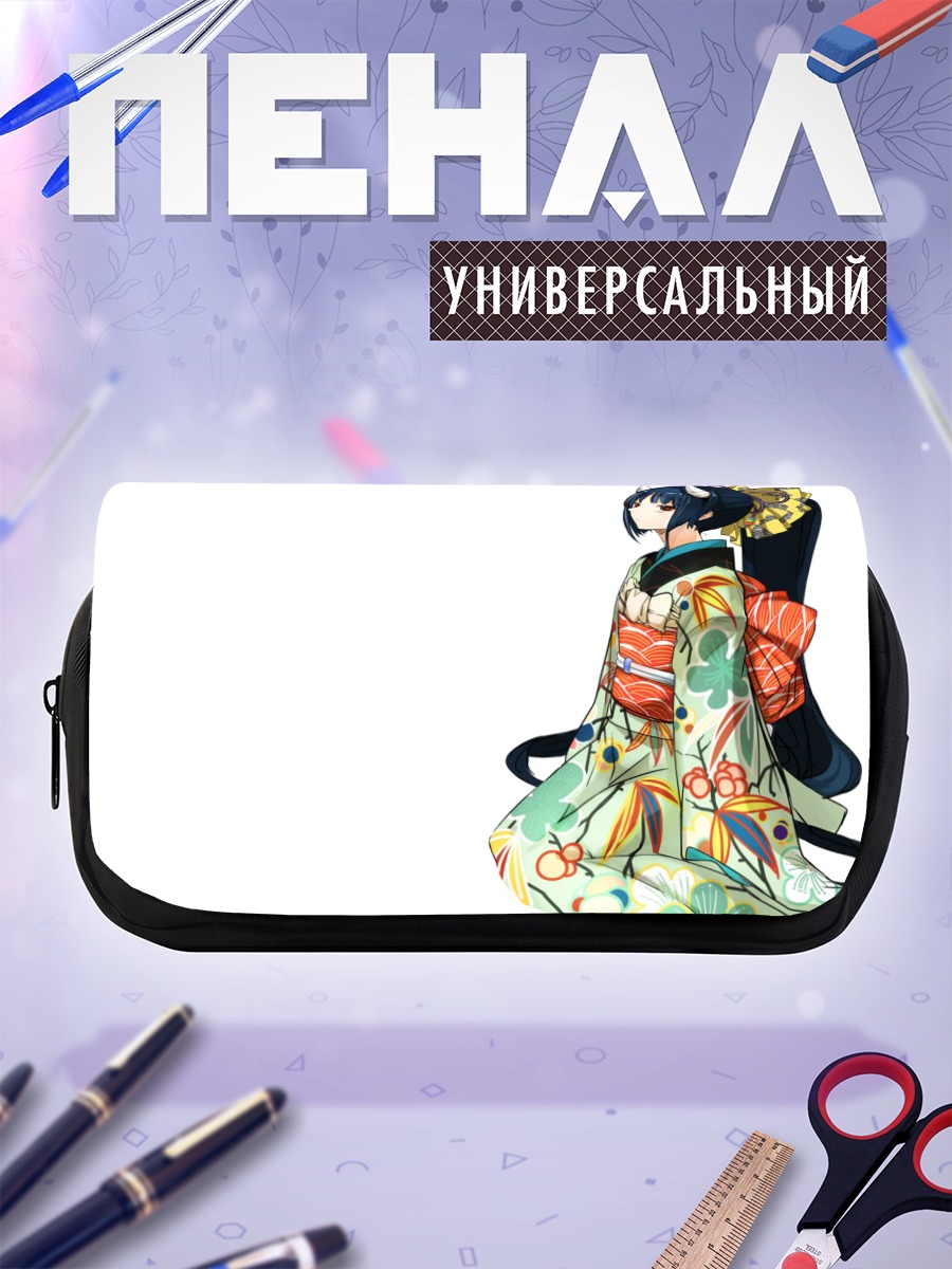 Пенал-косметичка Девушка в кимоно