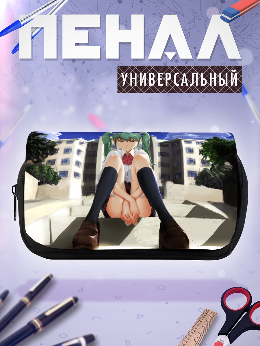 Пенал-косметичка Мику Хацунэ на крыше