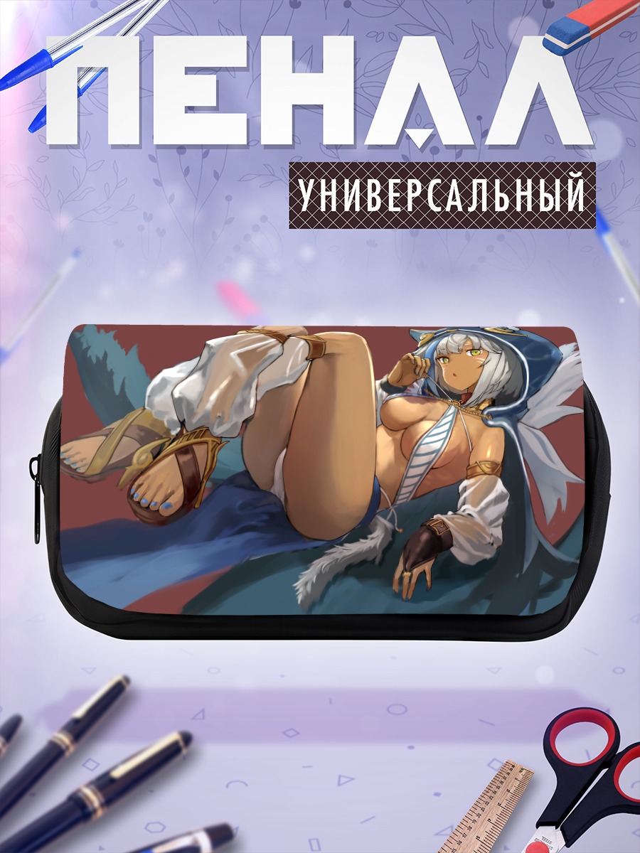 Пенал-косметичка Девушка в капюшоне