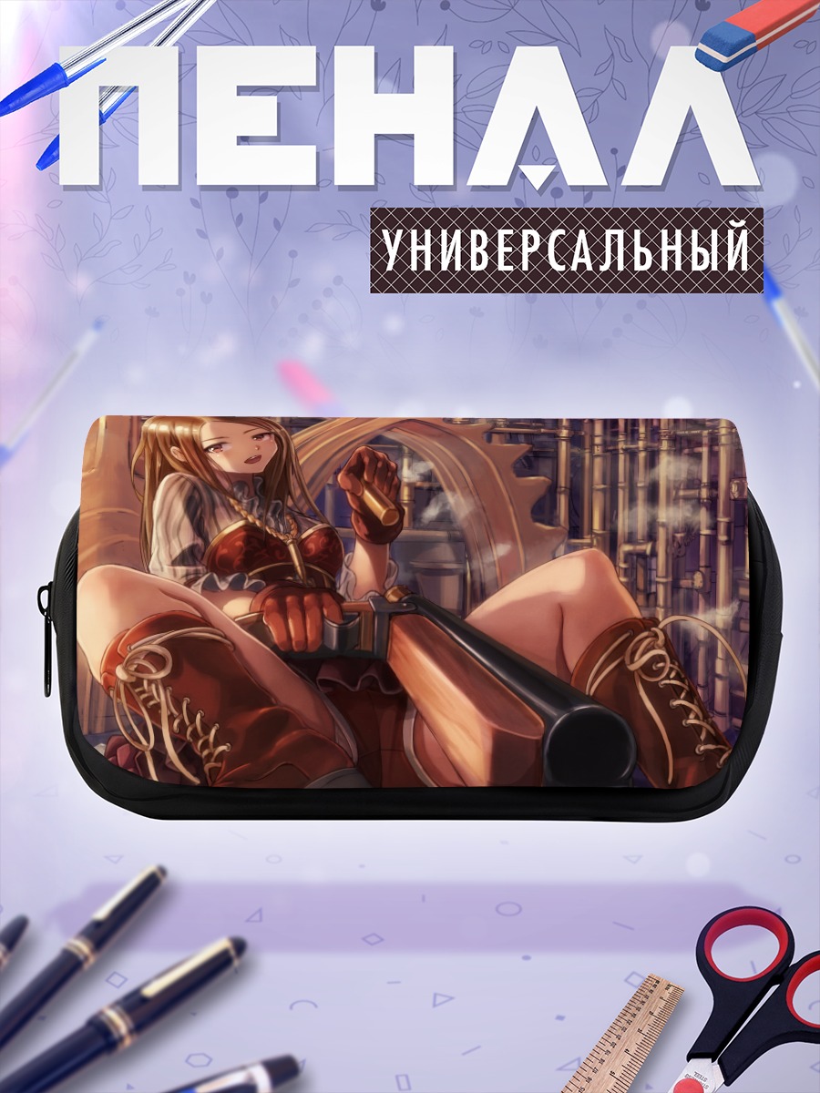 Пенал-косметичка Девушка с пушкой