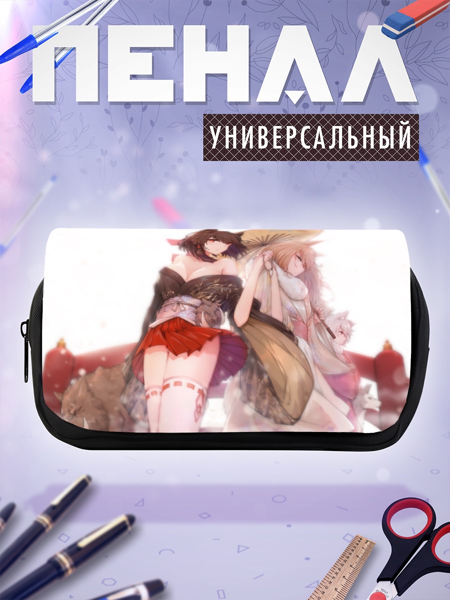 Пенал-косметичка Девушки-кицунэ в кимоно