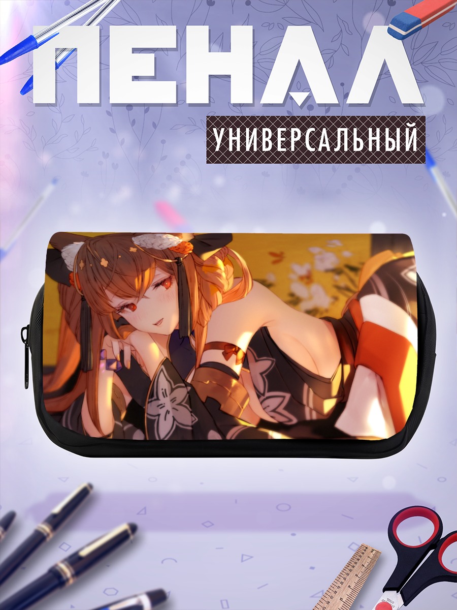 Пенал-косметичка Антурия в цветах