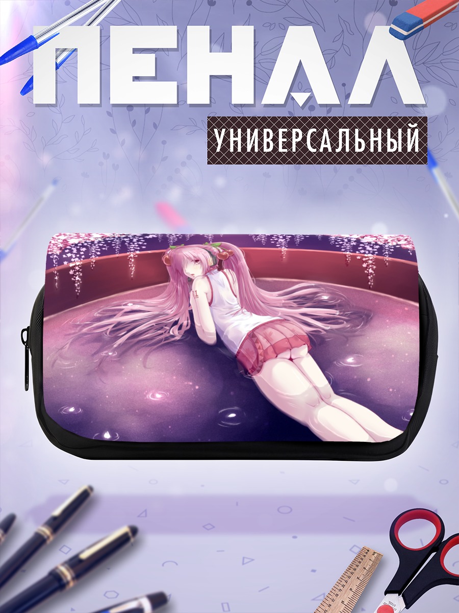 Пенал-косметичка Мику Хацунэ в сакуре