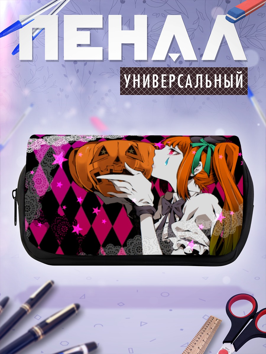 Пенал-косметичка Мику Хацунэ с тыквой