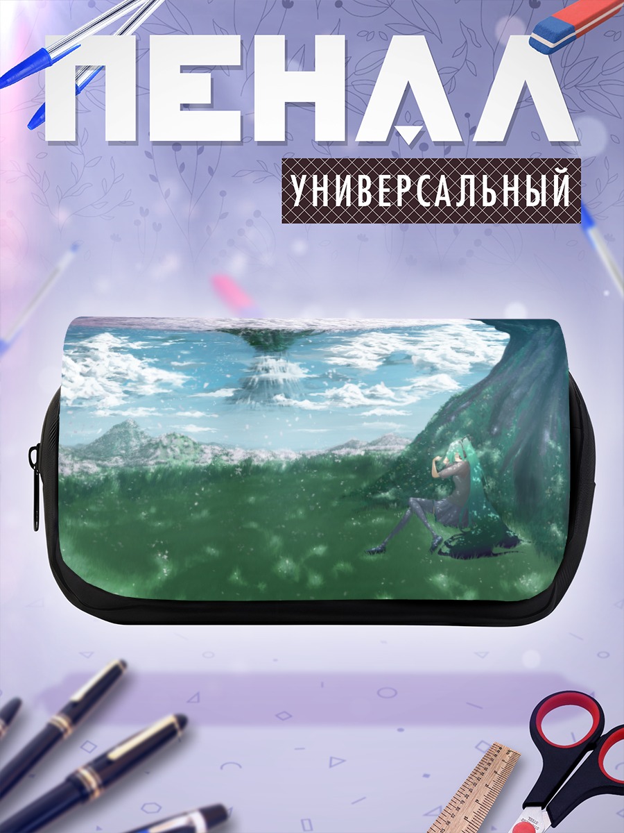 Пенал-косметичка Мику Хацунэ в лесу