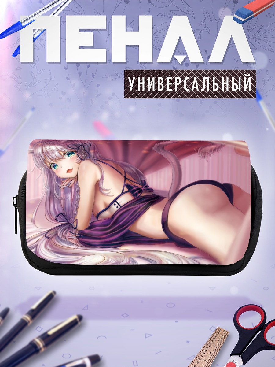 Пенал-косметичка Кошка с косичками