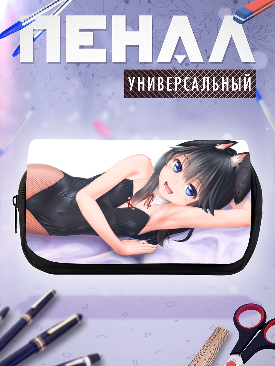 Пенал-косметичка Девушка-зайчик в боди