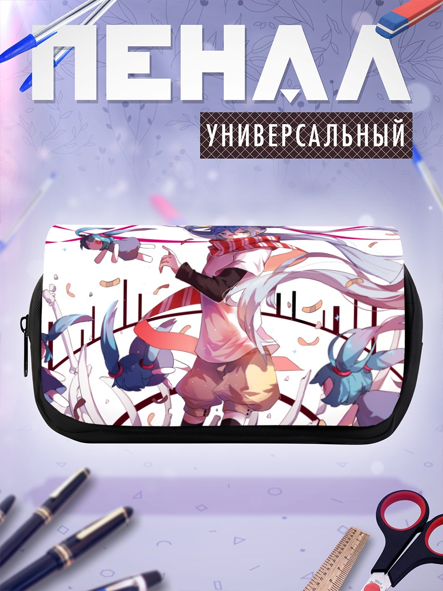 Пенал-косметичка Мику Хацунэ в шарфе