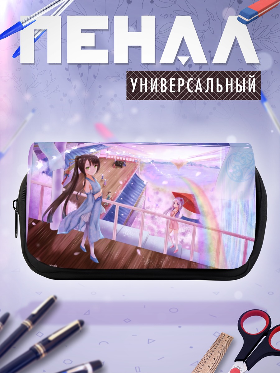 Пенал-косметичка Девушки в сакуре
