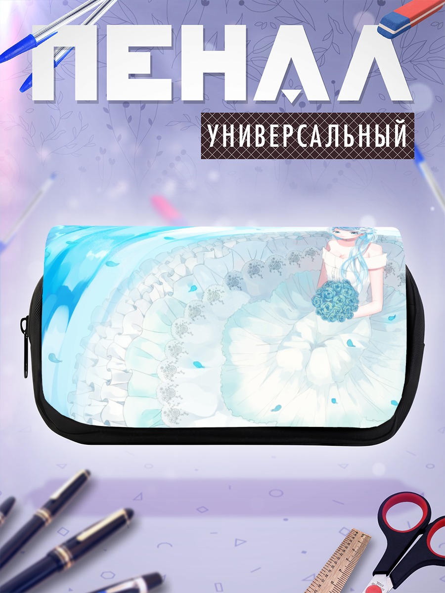 Пенал-косметичка Мику Хацунэ в свадебном платье