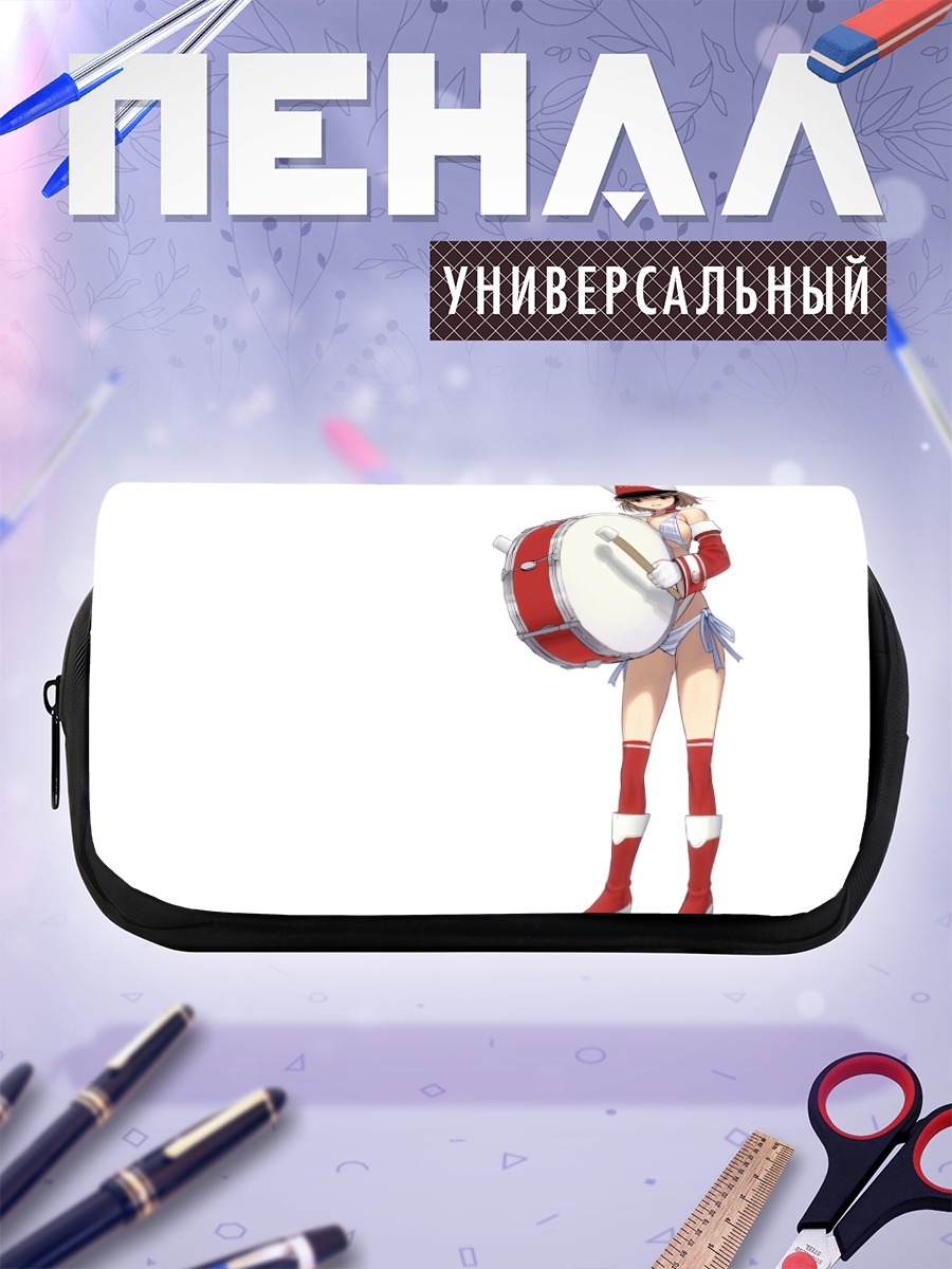 Пенал-косметичка Девушка с барабаном