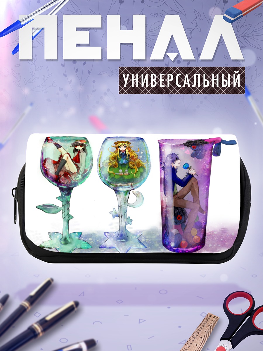 Пенал-косметичка Иб в бокалах