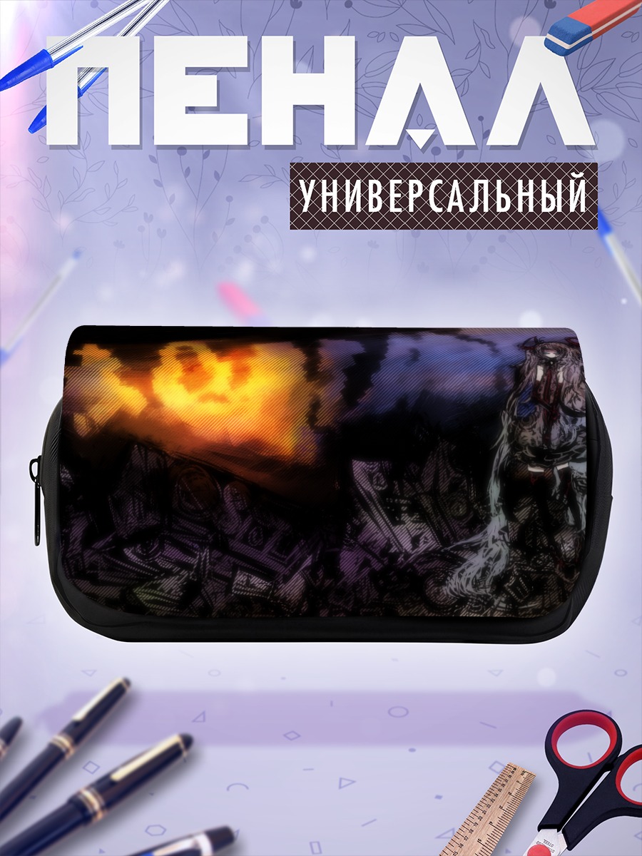 Пенал-косметичка Мику Хацунэ в руинах