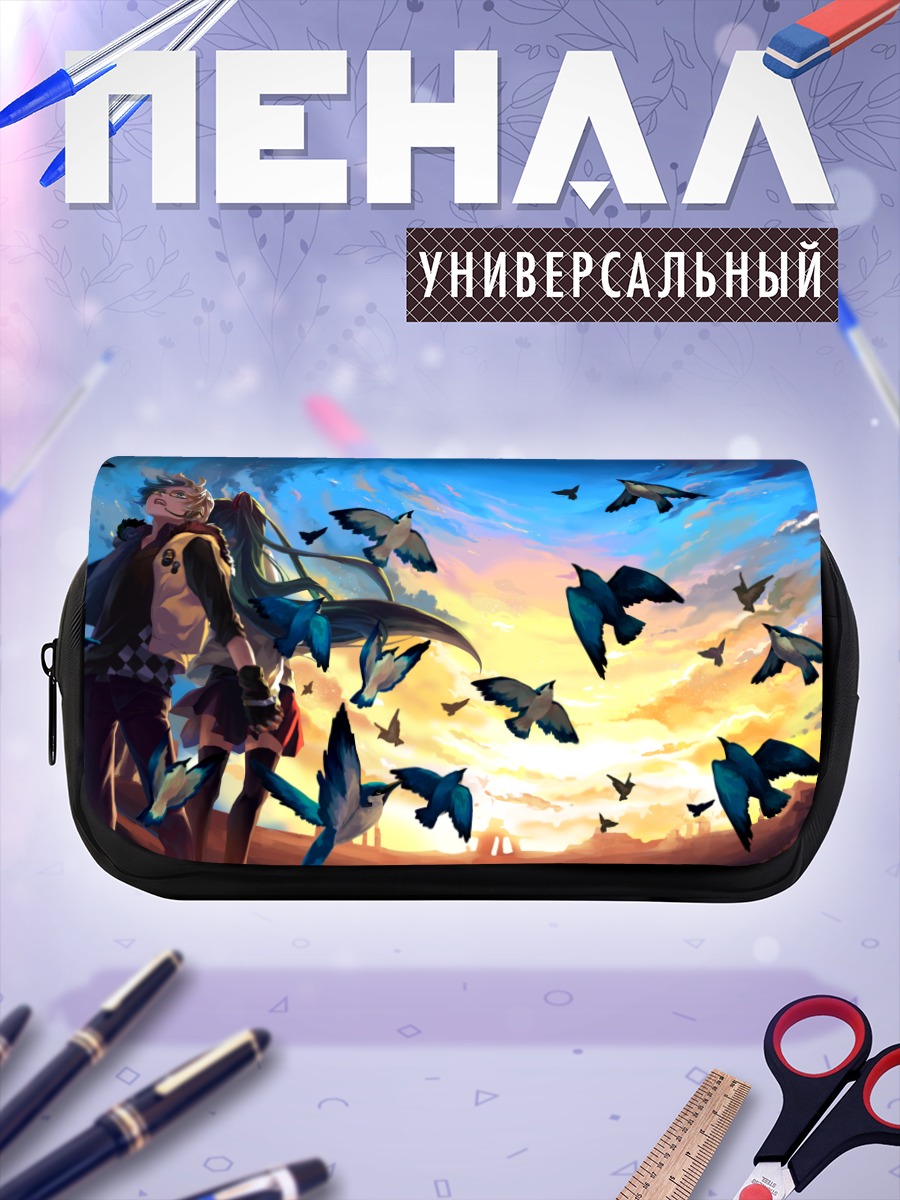 Пенал-косметичка Мику Хацунэ и Лен Кагаминэ