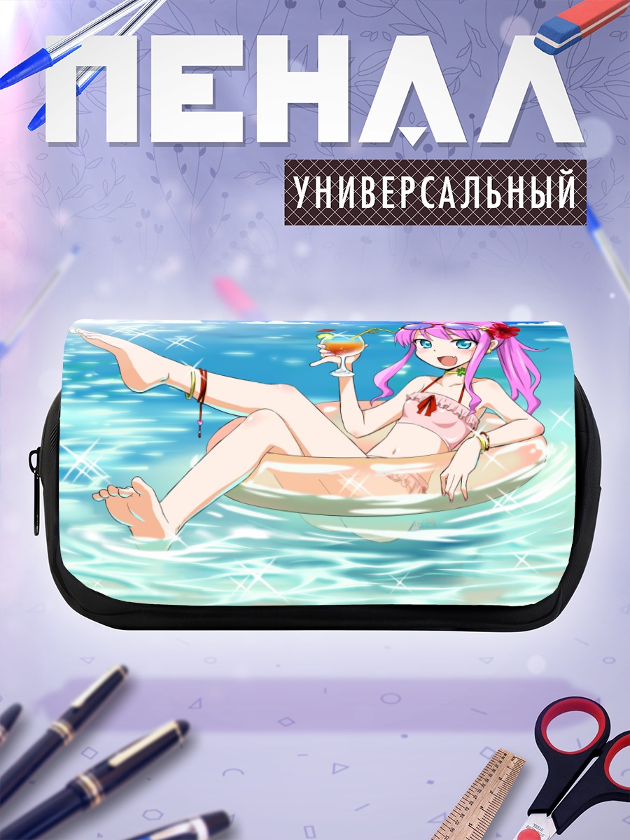 Пенал-косметичка Девушка в бассейне