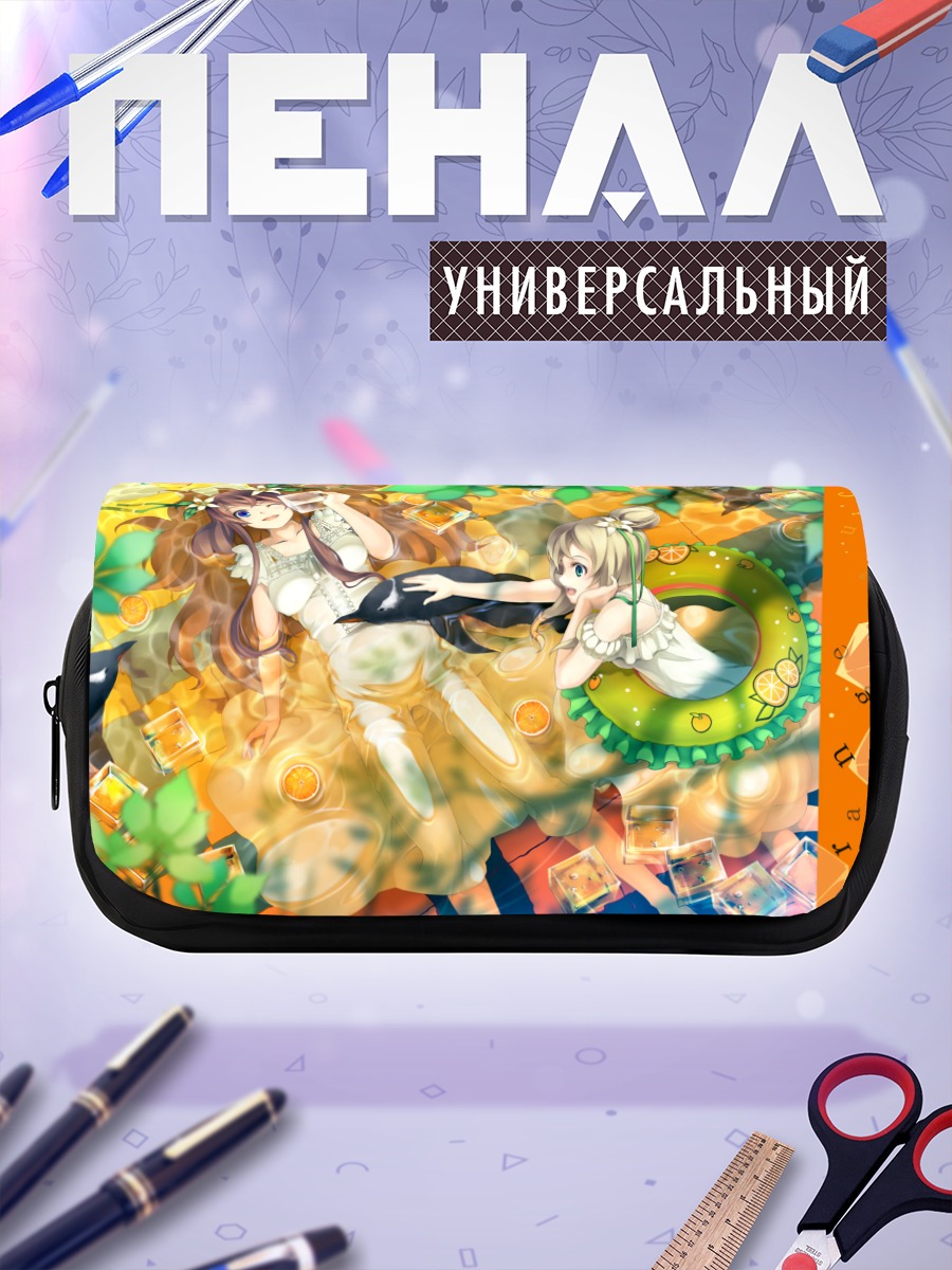 Пенал-косметичка Девушки в цветах