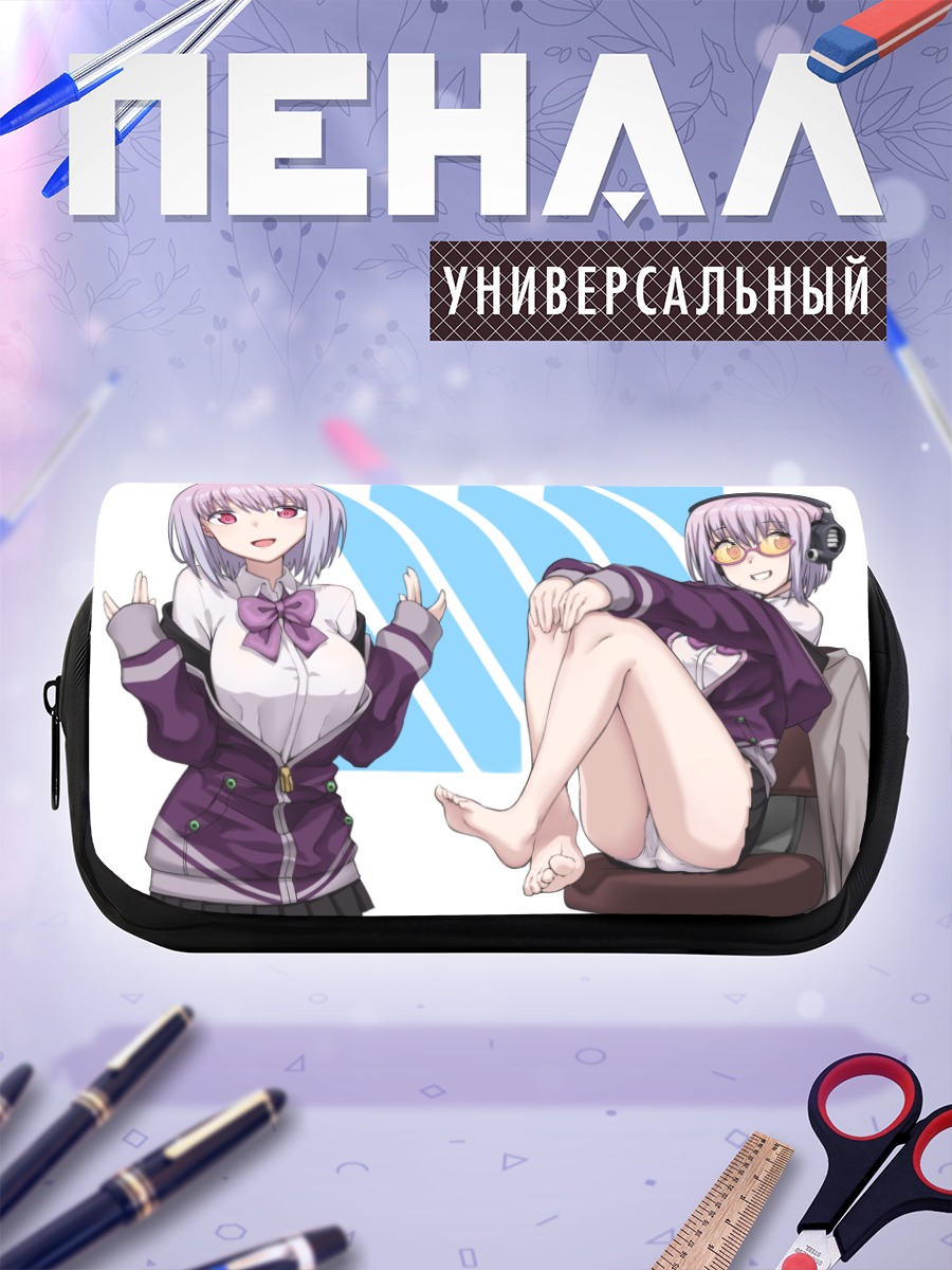Пенал-косметичка Аканэ Синдзё в наушниках