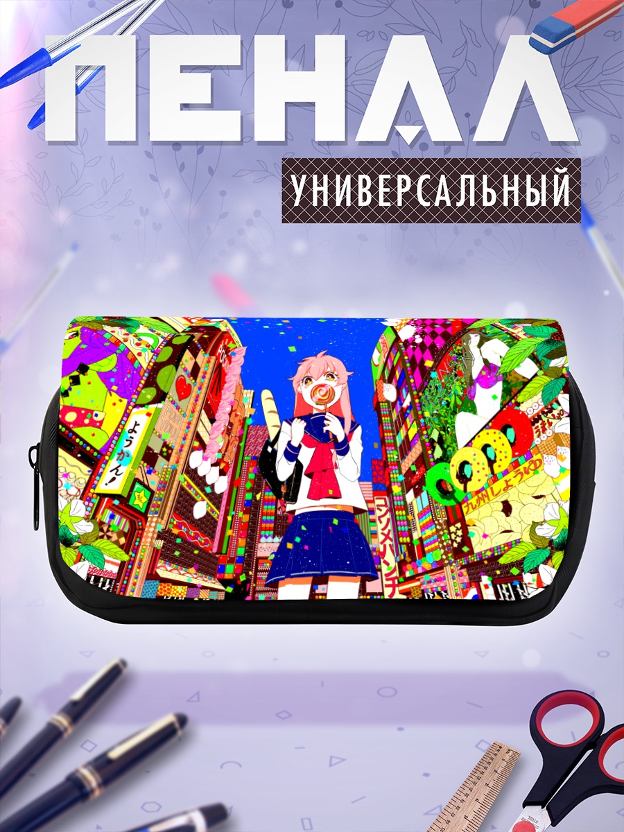 Пенал-косметичка Девушка в городе