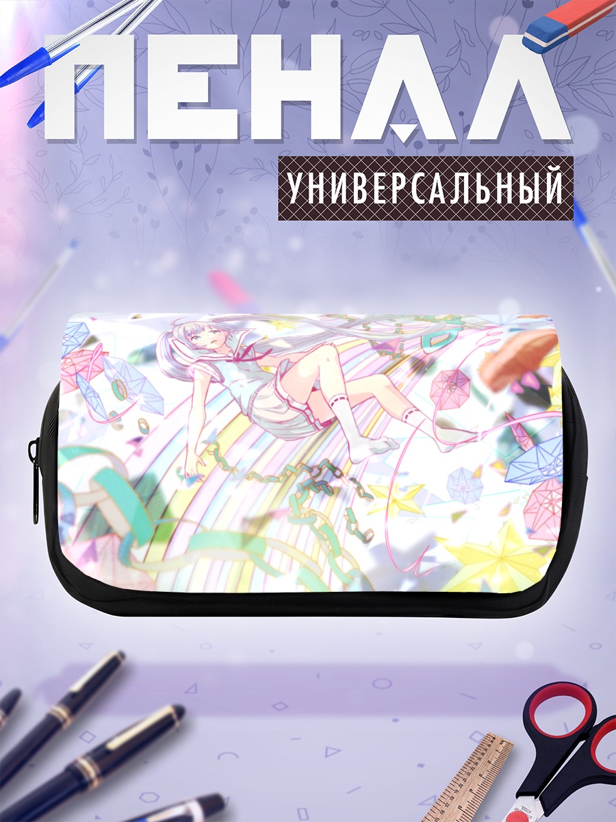 Пенал-косметичка Мику Хацунэ в облаках