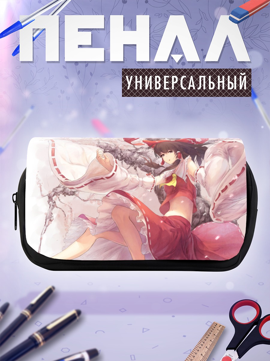 Пенал-косметичка Рейму Хакурэй в цветах