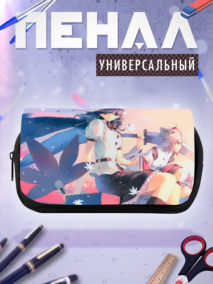 Пенал-косметичка Момидзи Инубасири в цветах
