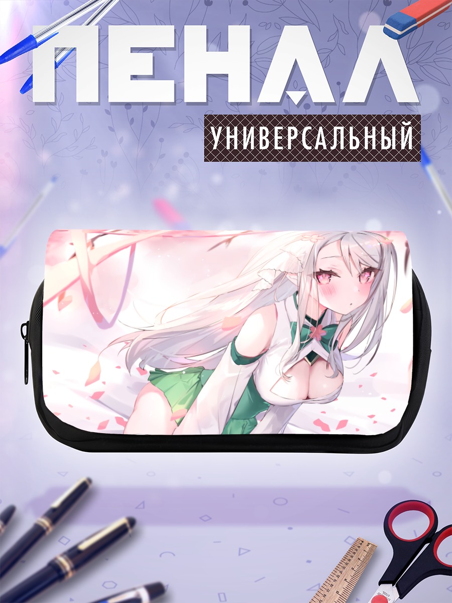 Пенал-косметичка Девушка в сакуре