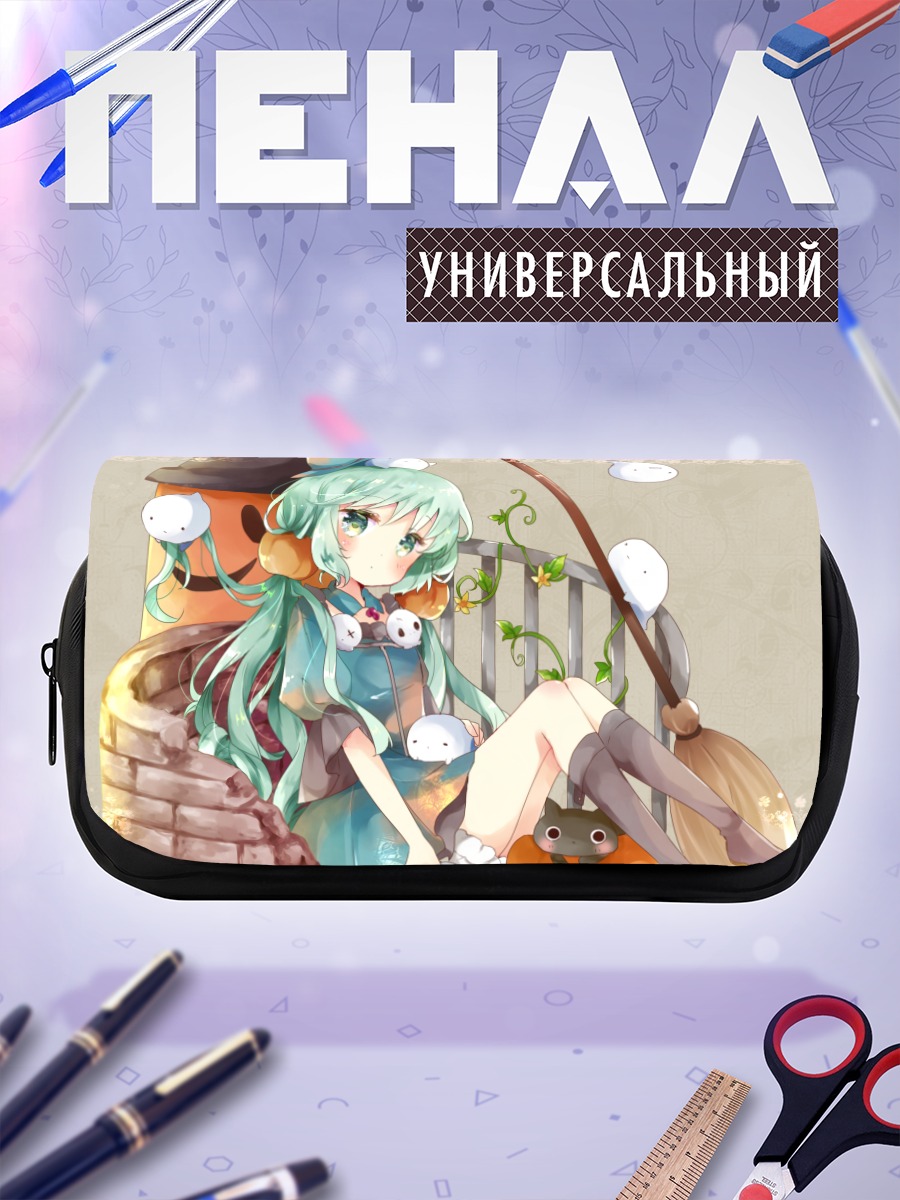 Пенал-косметичка Мику Хацунэ с тыквой