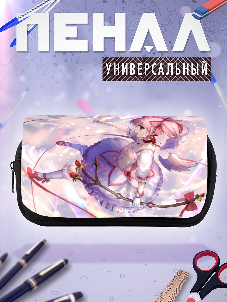 Пенал-косметичка Мадока Канамэ в цветах