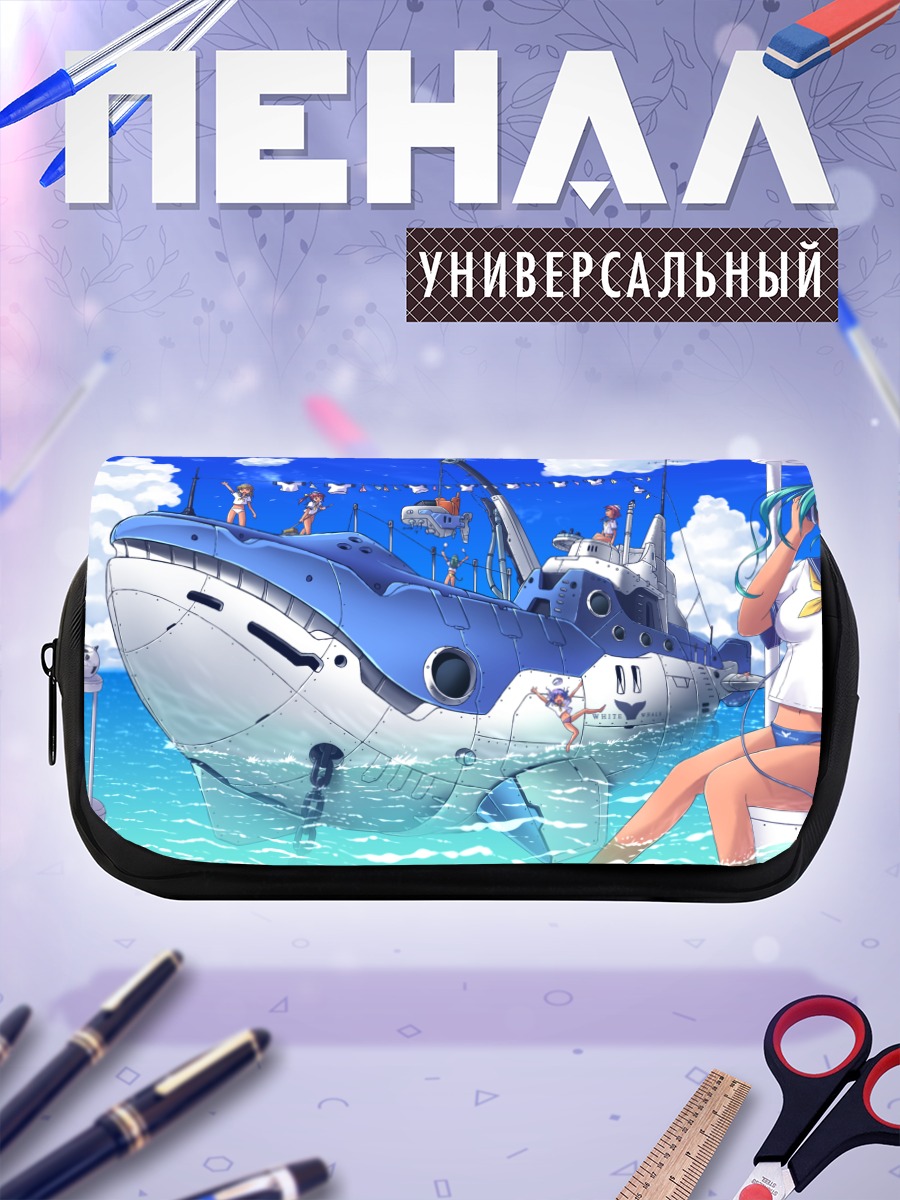 Пенал-косметичка Мику Хацунэ на корабле